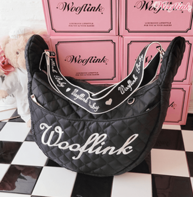 Sac de transport Hug Me Wooflink Luxe Pink - Ohmychihuahua