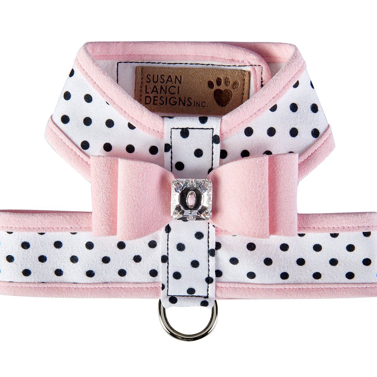 Harnais Susan Lanci Polka Dot Pink - Ohmychihuahua