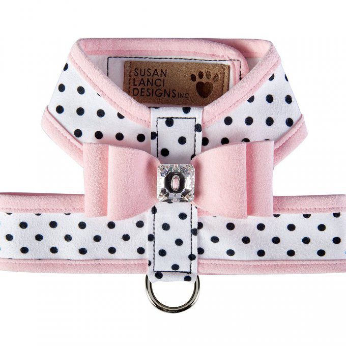 Harnais Susan Lanci Polka Dot Pink