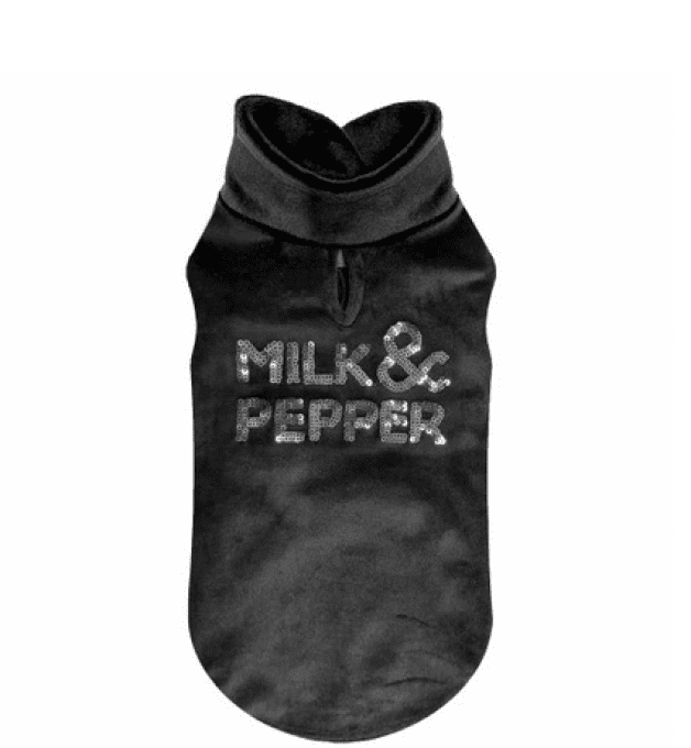 Sweat velours Milk and Pepper Oslo Noir