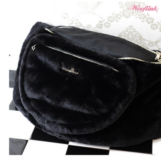 Sac de transport Hug Me Wooflink Luxe Black